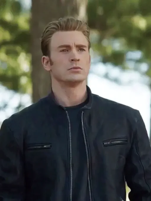 Avengers Endgame Chris Evans Black Jacket