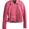 Barbie Doll Pink Leather Jacket