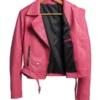 Barbie Doll Pink Leather Jacket 2024