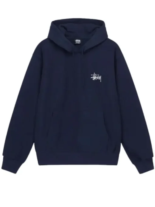 Basic Stussy Blue Pullover Hoodie