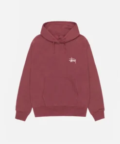 Basic Stussy Oxblood Pullover Hoodie