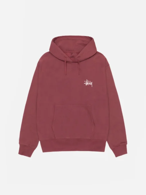 Basic Stussy Oxblood Pullover Hoodie