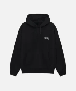 Basic Stussy Pullover Black Hoodie
