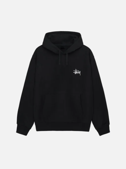 Basic Stussy Pullover Black Hoodie