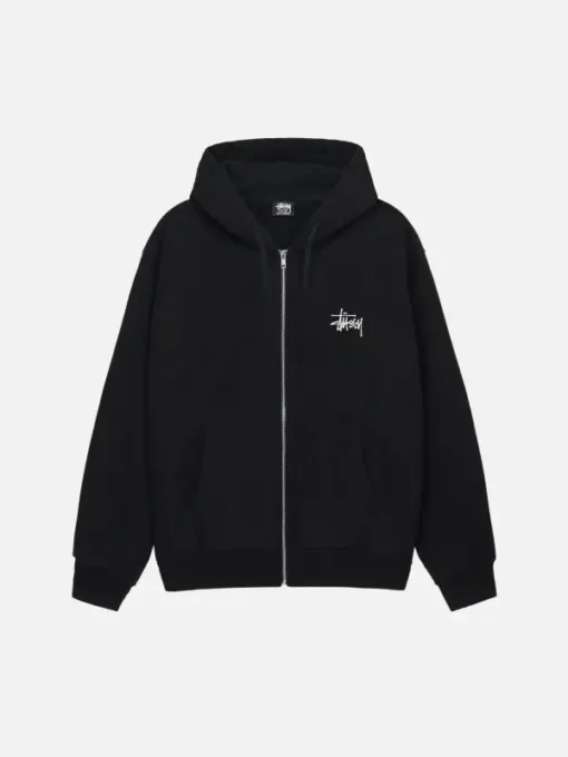 Basic Stussy Pullover Black Hoodie