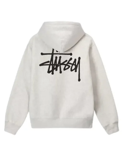 Basic Stussy Pullover Grey Hoodie