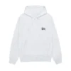 Basic Stussy Pullover White Hoodie Back