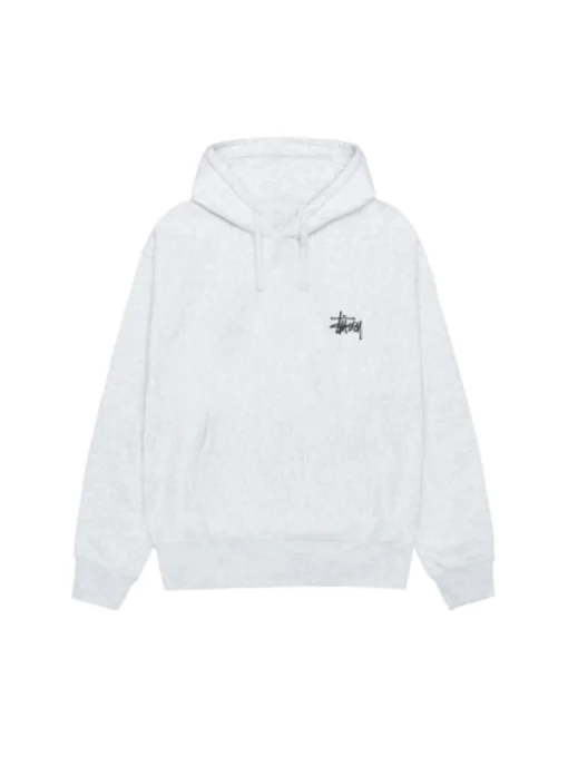 Basic Stussy Pullover White Hoodie Back