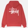 Basic Stussy Red Hoodie