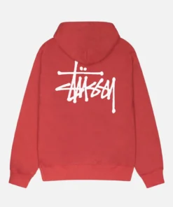 Basic Stussy Red Hoodie