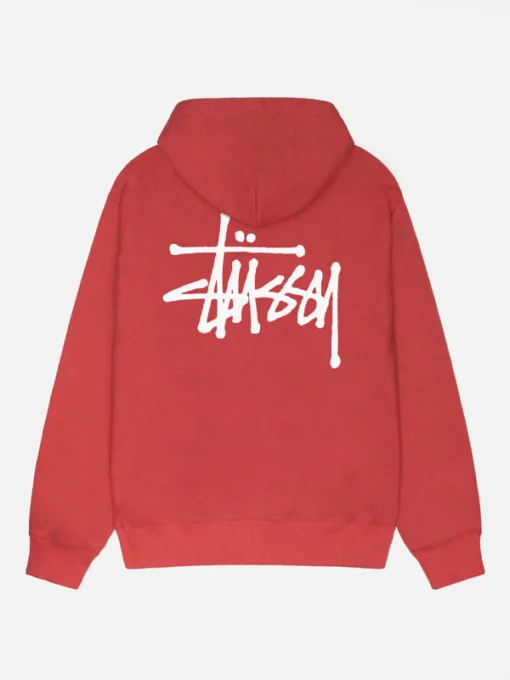 Basic Stussy Red Hoodie