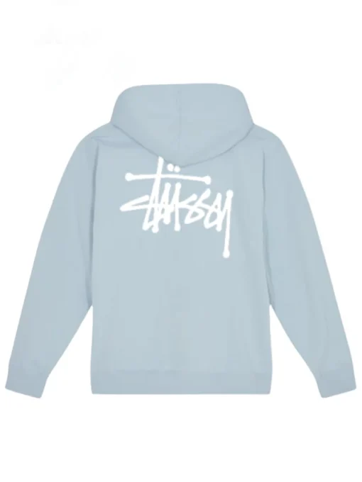 Basic Stussy Sky Blue Hoodie