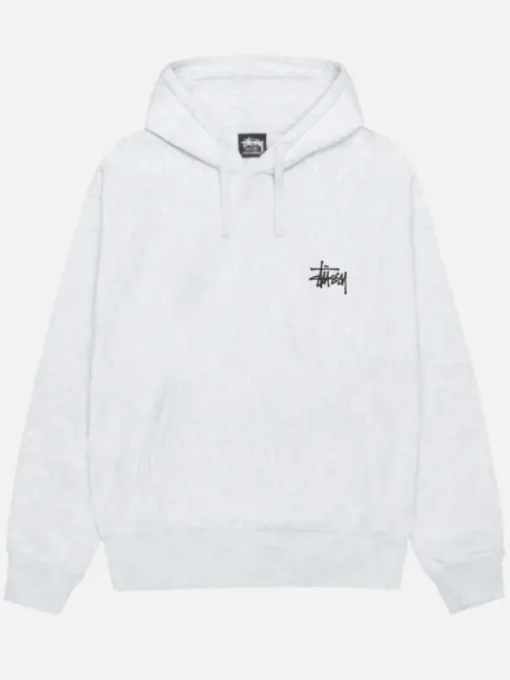 Basic Stussy White Pullover Hoodie