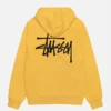 Basic Stussy Yellow Hoodie