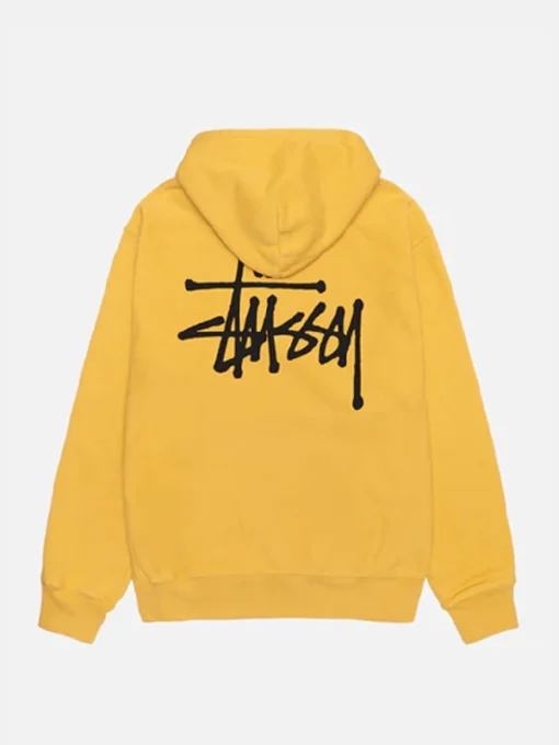 Basic Stussy Yellow Hoodie