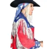 Beyonce American Flag Fringe 2024 Coachella Jacket