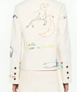 Blake Lively Nursery Rhyme 2024 White Jacket