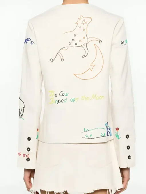 Blake Lively Nursery Rhyme 2024 White Jacket