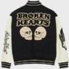 Broken Planet Black and White Varsity Jacket