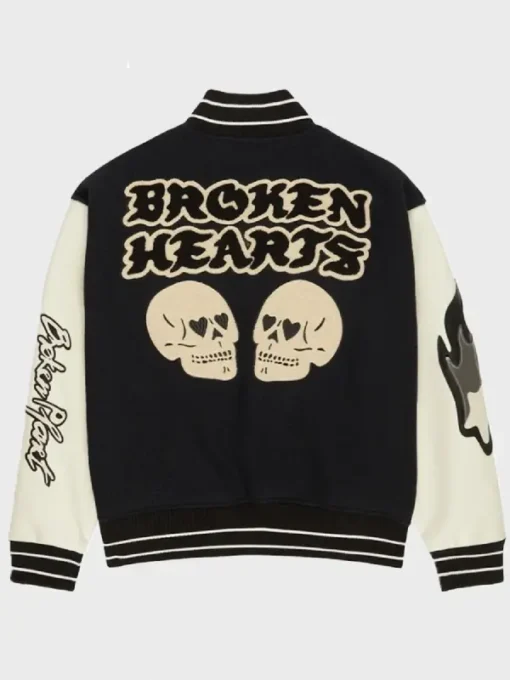 Broken Planet Black and White Varsity Jacket