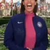 CBS Mornings Navy Blue Team USA Dana Jacobson Jacket