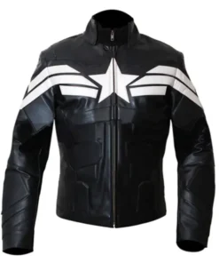 Captain America Winter Soldier Black Leather Jacket