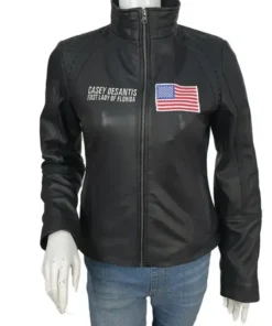 Casey Desantis Leather Jacket