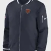 Chicago Bears Sideline Coach Blue Bomber Jacket