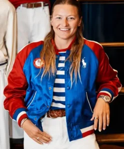 Daniela Moroz Team USA Olympics Varsity Jacket