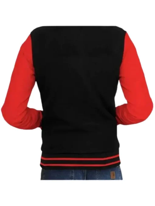 Deadpool Letterman Varsity Jacket Back