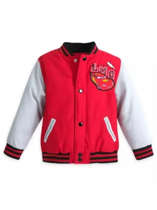 Disney Pixar Cars Lightning Mcqueen Bomber Jacket