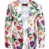 Elsbeth Carrie Preston White Floral Blazer