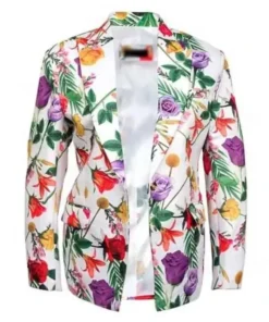 Elsbeth Carrie Preston White Floral Blazer