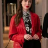 Emily Cooper Emily In Paris S04 Leather Coat