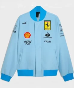 Ferrari Blue Miami Grand Prix Jacket