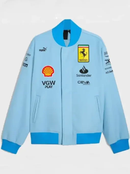 Ferrari Blue Miami Grand Prix Jacket