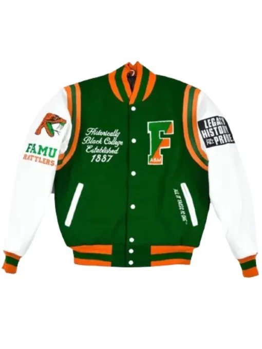 Florida A&M University Green and White Jacket