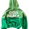 God Heals Green Hoodie