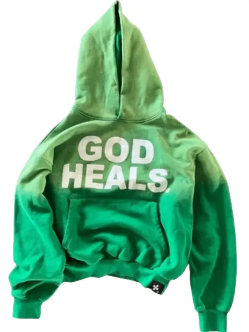 God Heals Green Hoodie