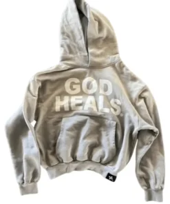 God Heals Grey Hoodie
