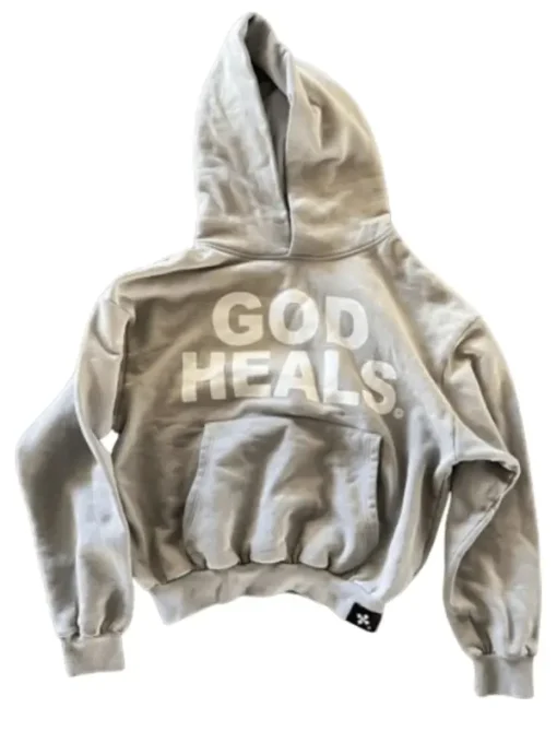 God Heals Grey Hoodie