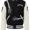 Godspeed Black And White Varsity Jacket