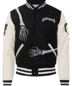 Godspeed Black And White Varsity Jacket