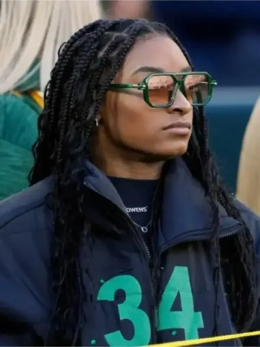 Green Simone Biles Packers Jacket