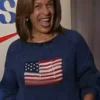 Hoda Kotb American Flag Sweater