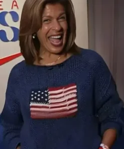 Hoda Kotb American Flag Sweater