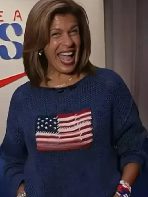 Hoda Kotb American Flag Sweater