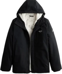Hollister Winter Black Jacket