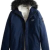 Hollister Winter Navy Blue Jacket