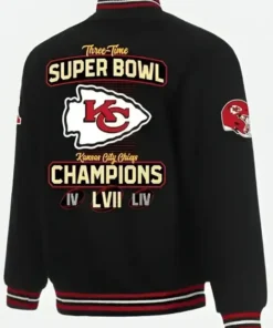 KC Super Bowl LVII Champions Black Jacket